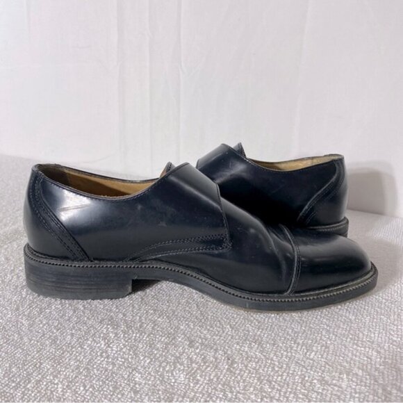 Vintage Pegabo Black Leather Monk Strap Dress Shoes 40 main image 4